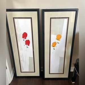 Bassett Furniture Framed Floral Wall Art (2) pc Set